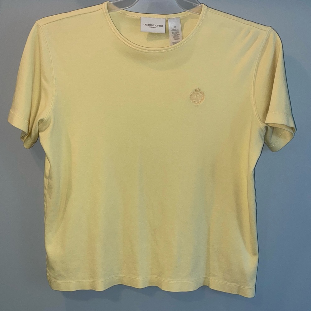Liz Claiborne (lizsport) Yellow T-Shirt